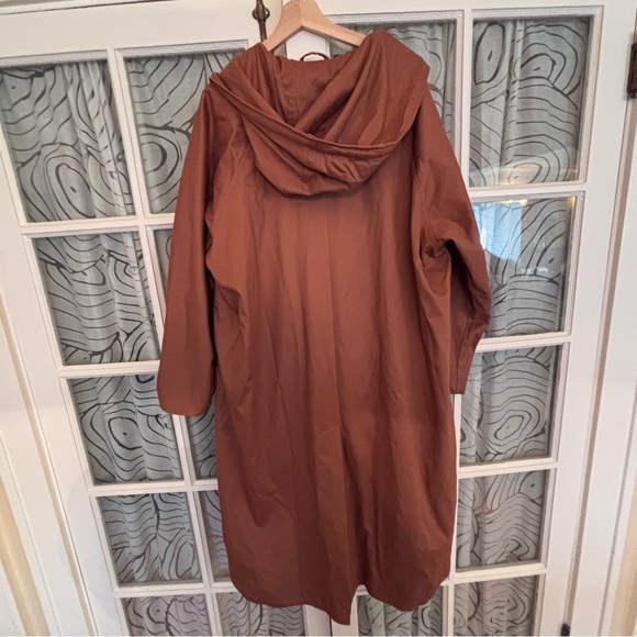 Aligne Anthropologie L/XL (EU 46) deep desert tan long trench coat - Picture 2 of 14
